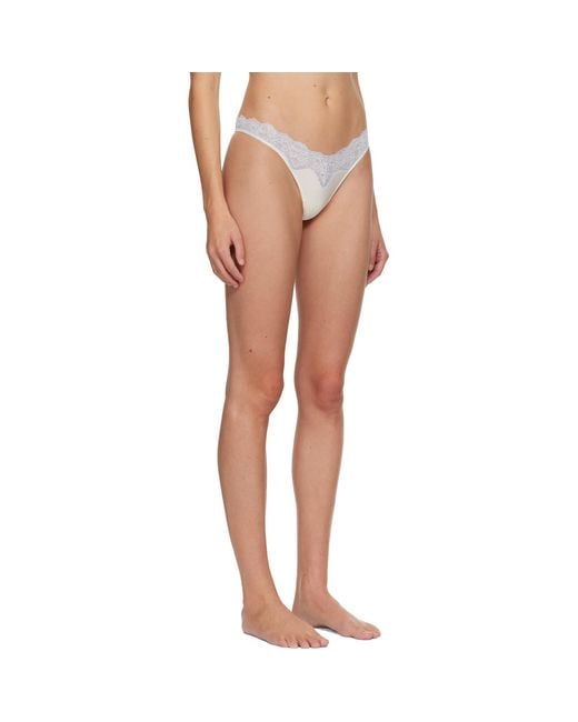 Fruity Booty White Off- & Lacie Thong