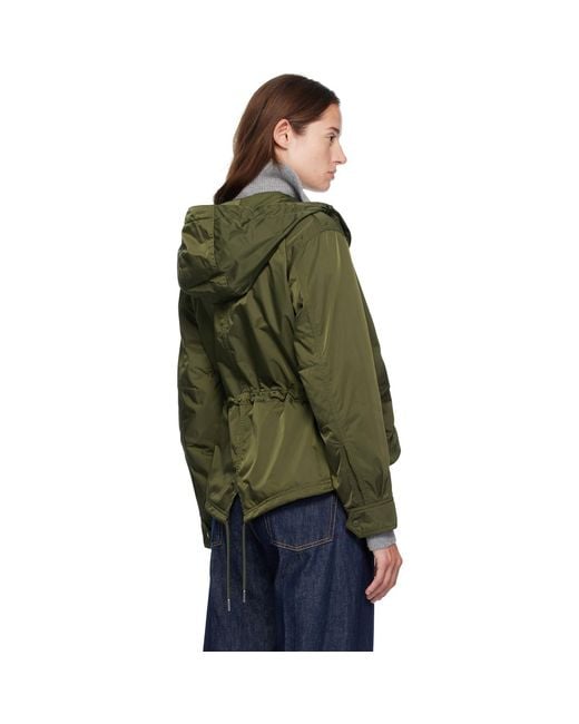 Moncler Green Noizay Hooded Parka Jacket