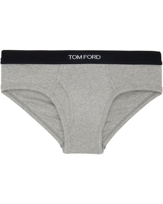 Tom Ford Black Cotton Briefs for men