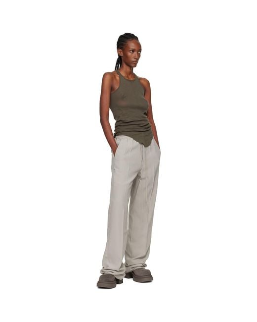 Rick Owens Black Off- Concordians Dietrich Drawstring Trousers
