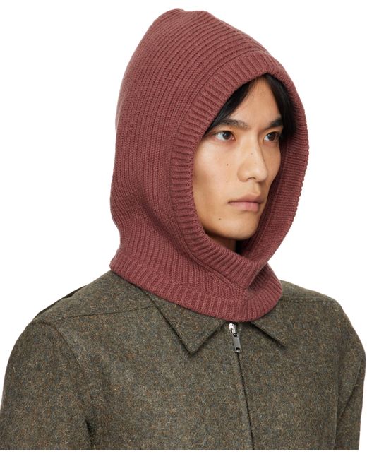 Rick Owens Brown Concordians Cashmere Hood for men