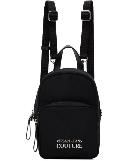 Versace Black Sporty Backpack