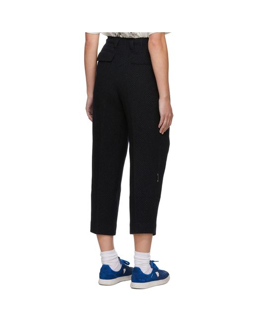 Adererror Black Raw Edge Trousers