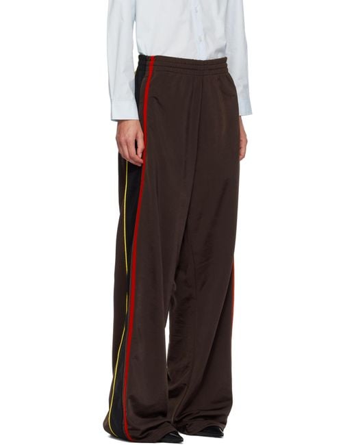 Martine Rose Black Wide Leg Track Pants
