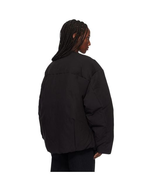 Entire studios Black Pod Puffer Down Jacket