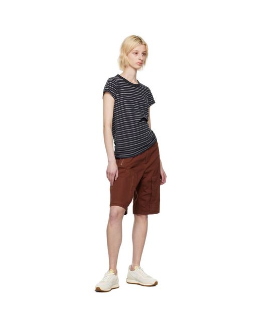 Rag & Bone Red Burgundy Kai Shorts