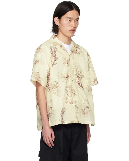 Wooyoungmi Natural Off- Graphic Shirt for men