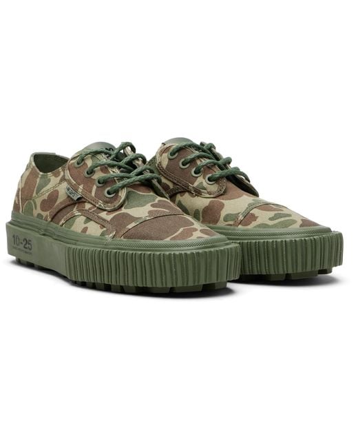 (w)taps Green Khaki Vans & Oamc Edition Seylynn Sneakers for men