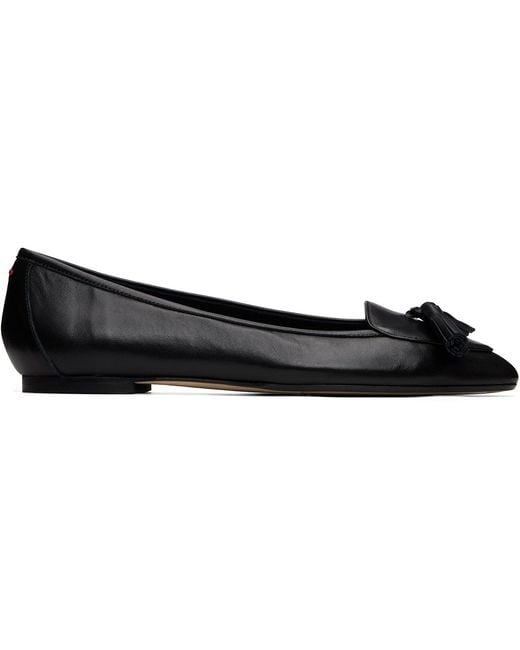 Aeyde Black Floris Tassel Ballerina Flats