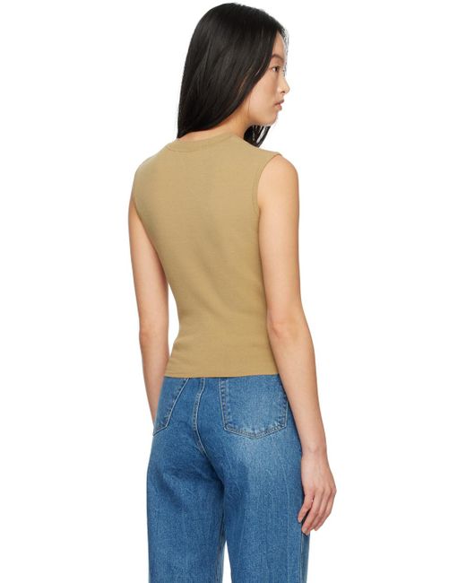 ARCH THE Blue Crop Tank Top