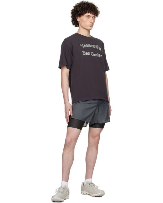 メンズ District Vision ブラック California コットン Tシャツ Black