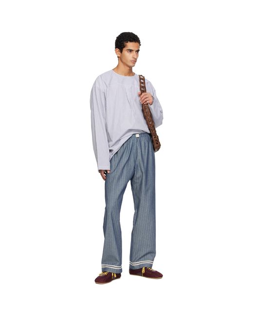 SC103 Black Banner Trousers for men