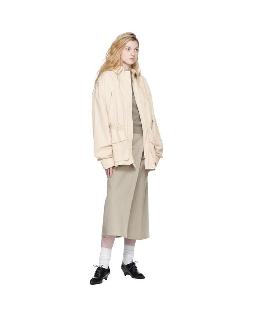 Rier Natural Off- Cotton Field Jacket