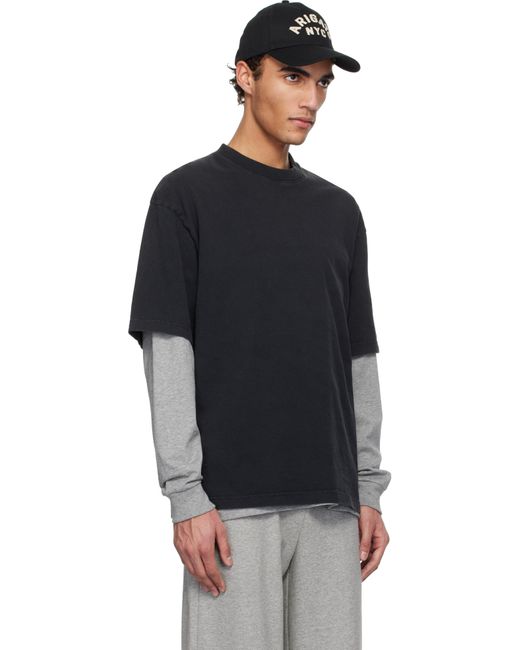 メンズ Axel Arigato ブラック Patch Tシャツ Black
