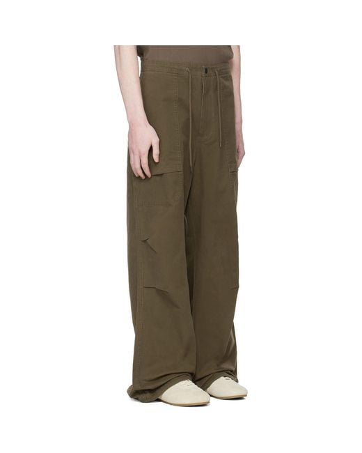 Entire studios Brown Khaki Barren Cargo Pants for men