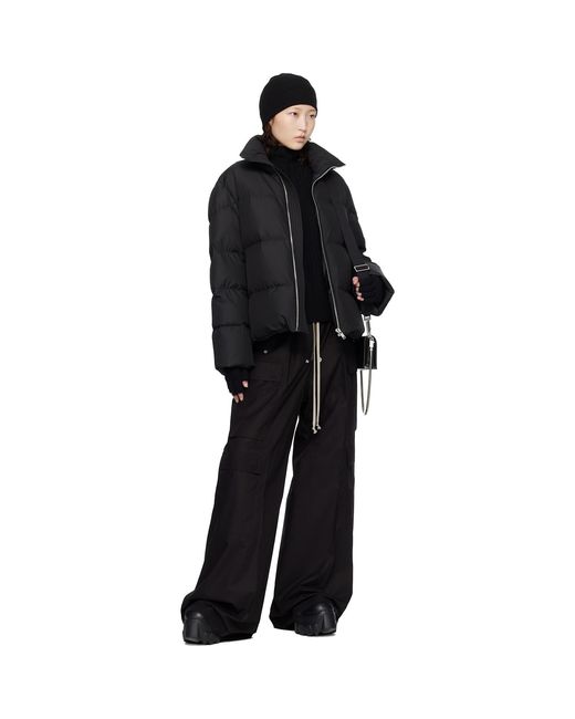Rick Owens Black Moncler + Cyclopic Down Jacket