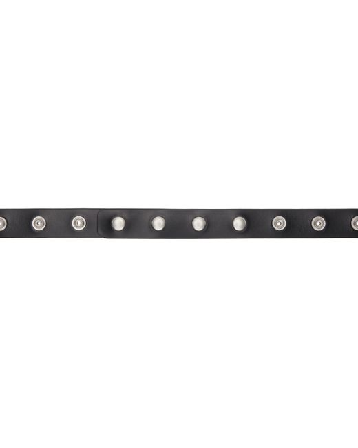 Rick Owens Black Hollywood Snap Belt
