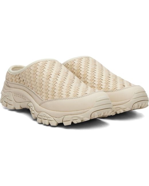 Merrell Natural Off- Moab 2 Leather Slide Flats for men