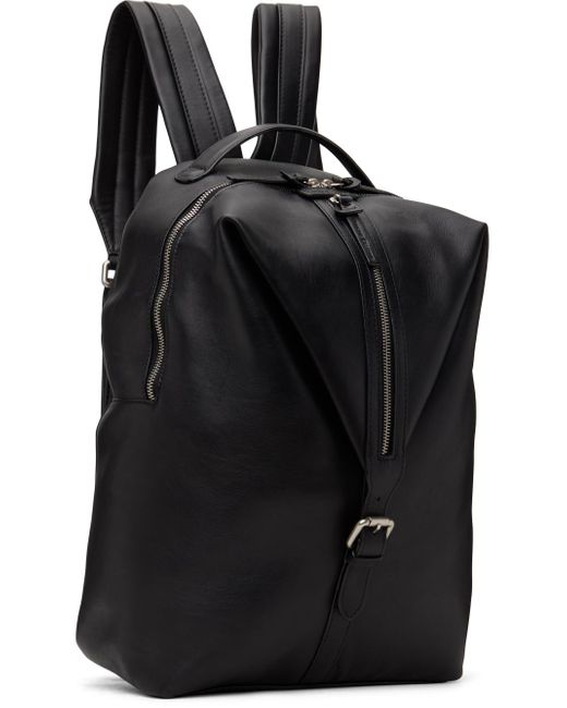 Officine Creative Black Jules 001 Backpack for men