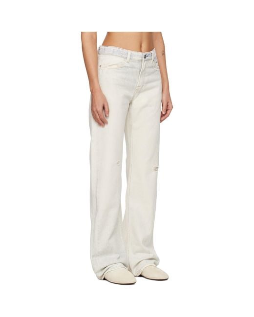 Our Legacy White Off- Wata Cut Jeans