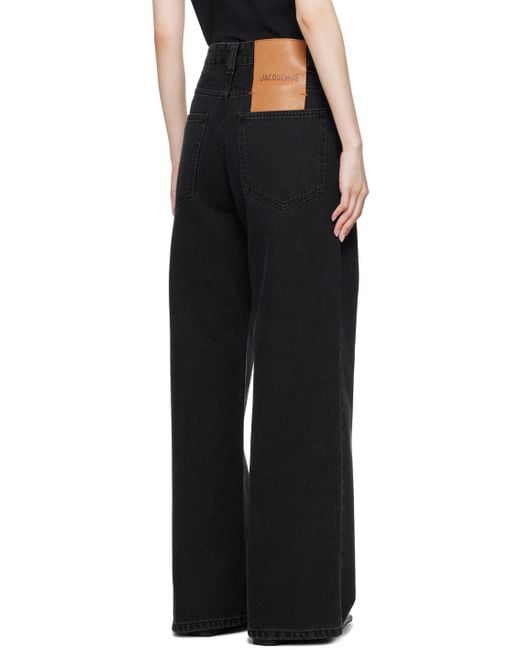 Jacquemus Black La Casa 'le De-nîmes Large' Jeans