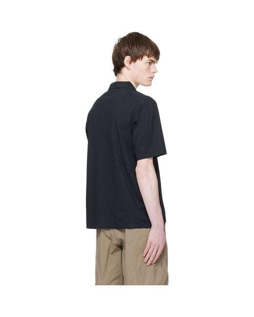 Veilance Blue Metron S/S Polo for men