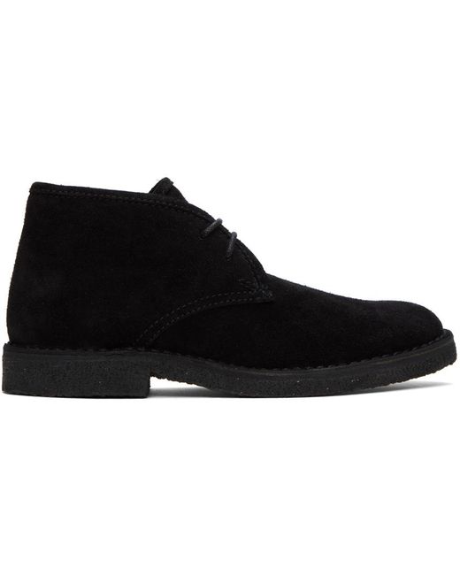 A.P.C. Black Theo Boots for men
