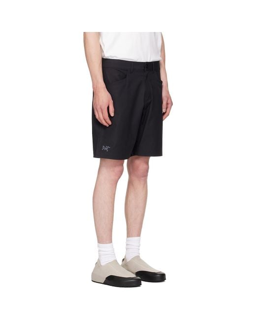 Arc'teryx Black Kragg 9 Cotton Shorts for men