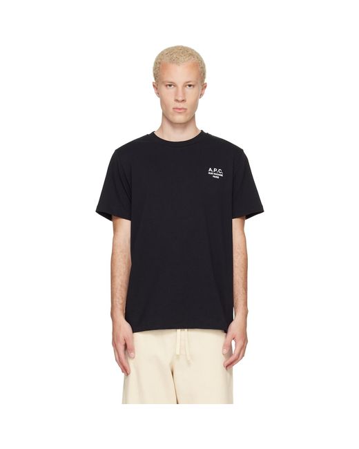 A.P.C. Black Standard 'Rue Madame' T-Shirt for men