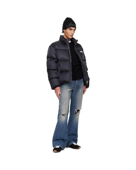 Amiri Blue Slashed Bootcut Jeans for men