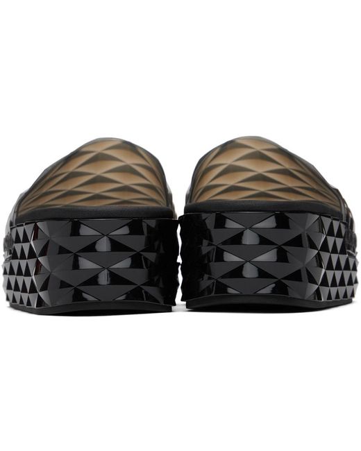 Sandales à enfiler noires - diamond Jimmy Choo en coloris Black