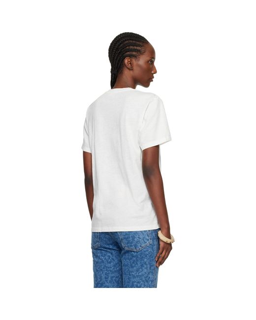 Isabel Marant White Off- Zewel Summer Souvenir T-Shirt