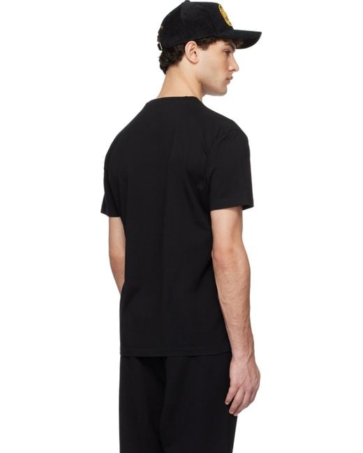 DSquared² Black Dsqua2 Cool Fit Velvet Logo T-shirt for men