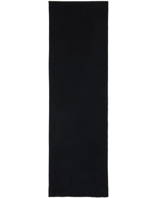 Écharpe noire à logo brodé Acne pour homme en coloris Black