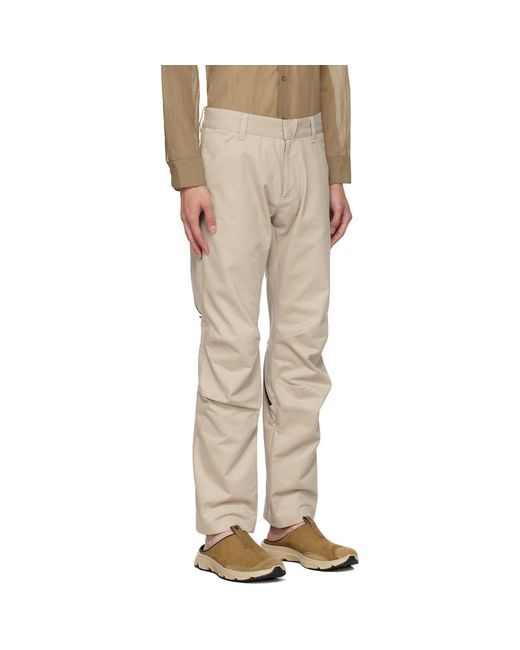 OLLY SHINDER Natural Zip Trousers for men