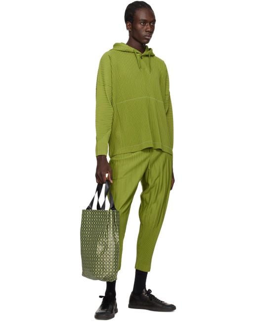 Homme Plissé Issey Miyake Homme Plissé Issey Miyake Green Monthly Color December Hoodie for men