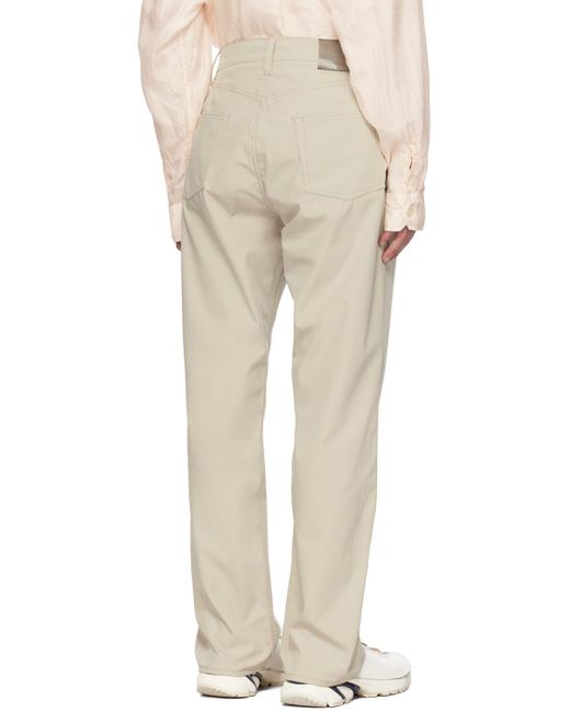 Our Legacy Natural Beige Formal Cut Trousers for men