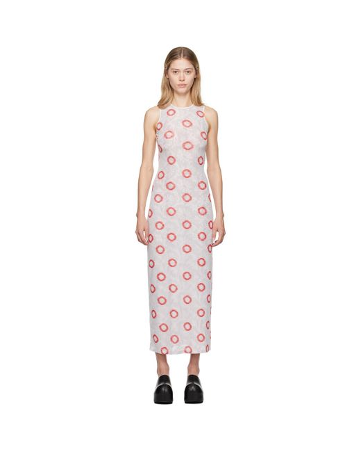 Eckhaus Latta Black Duet Maxi Dress