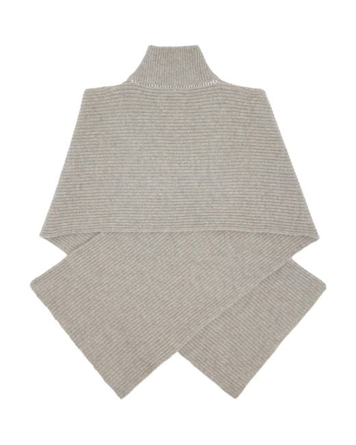 MM6 by Maison Margiela Gray Fisherman Knit Camionneur Scarf
