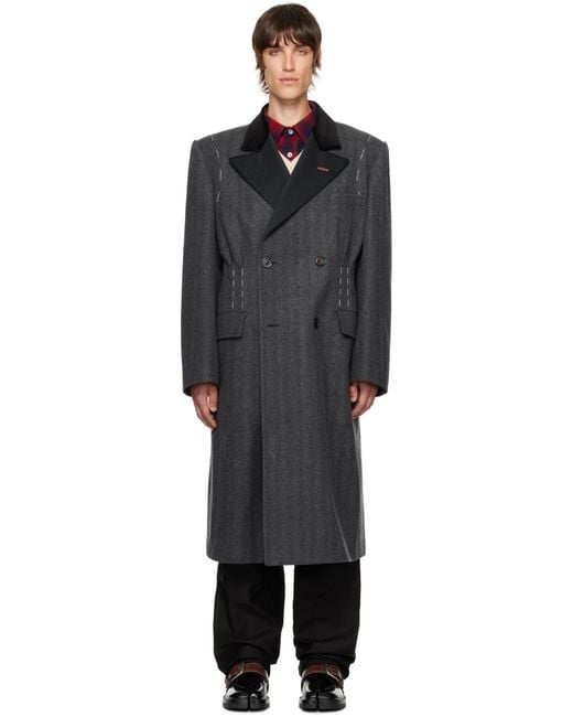 メンズ Maison Margiela グレー Work-in-progress ダブル