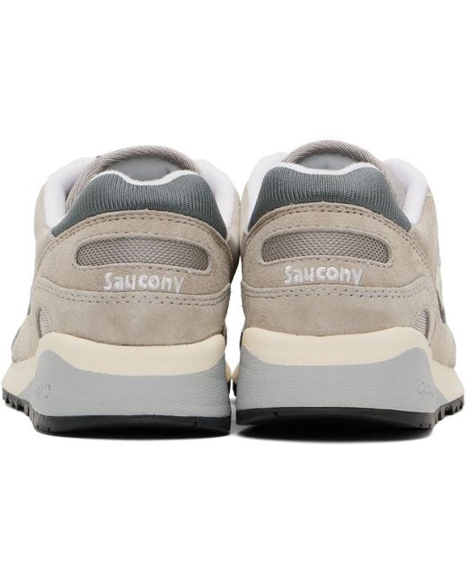 Saucony Black Gray Shadow 6000 Sneakers for men