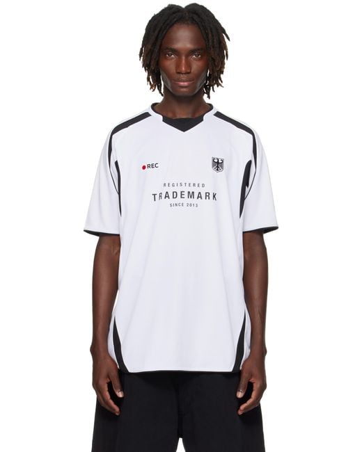 Vetements Black 'Trademark' Football Jersey for men