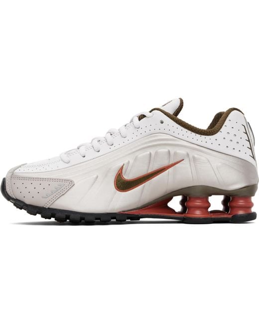 Nike Black Taupe & Shox R4 Sneakers for men
