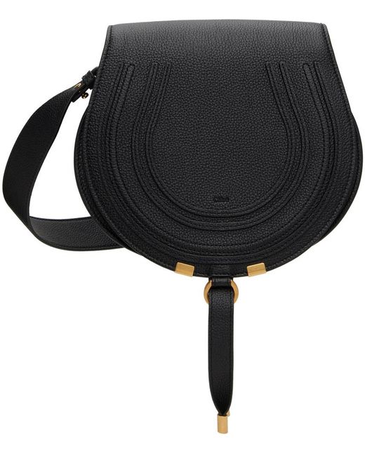 Chloé Black Medium Marcie Saddle Bag