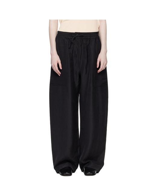 Studio Nicholson Black Capel Twill Trousers