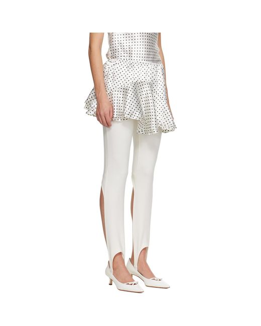 Sandy Liang White Zeno Miniskirt