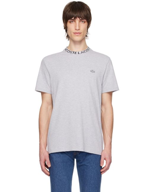 Lacoste Multicolor Gray Patch T-shirt for men