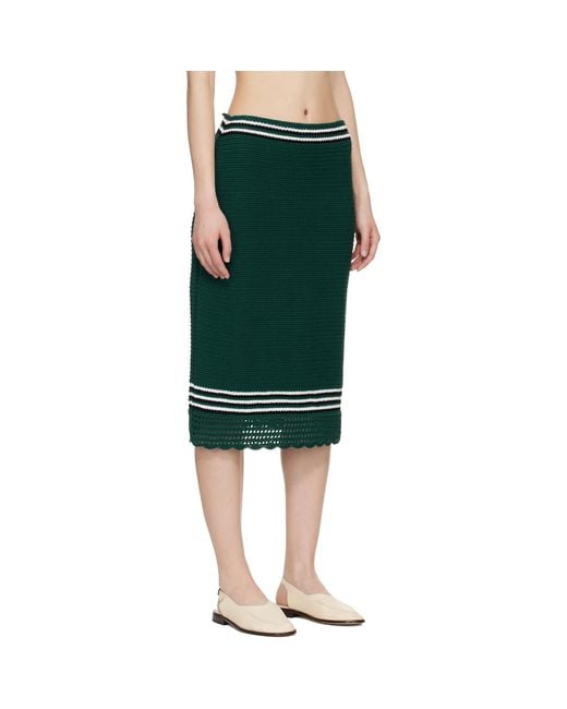 B.B. Wallace Green Kienholz Midi Skirt