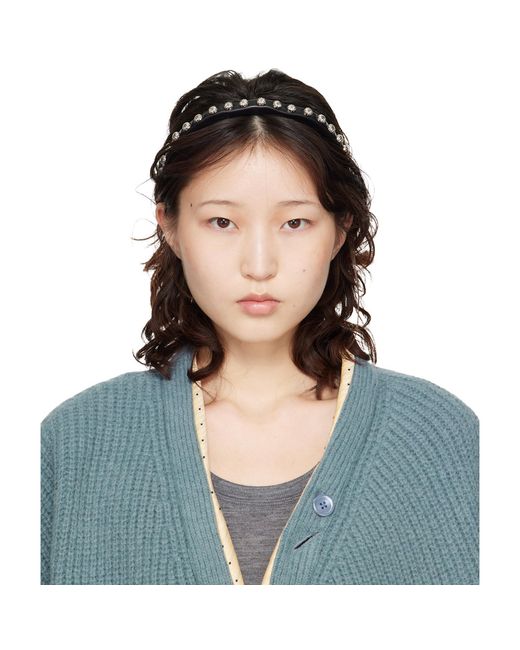 Toga Blue Leather Headband
