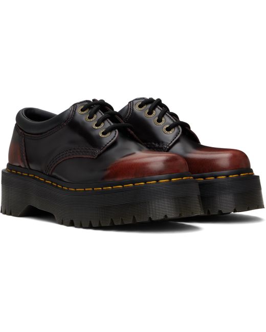 Derbys 8053 Noir Et Rouge En Cuir À Plateforme Dr. Martens pour homme en coloris Black